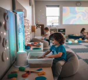 kid using technology