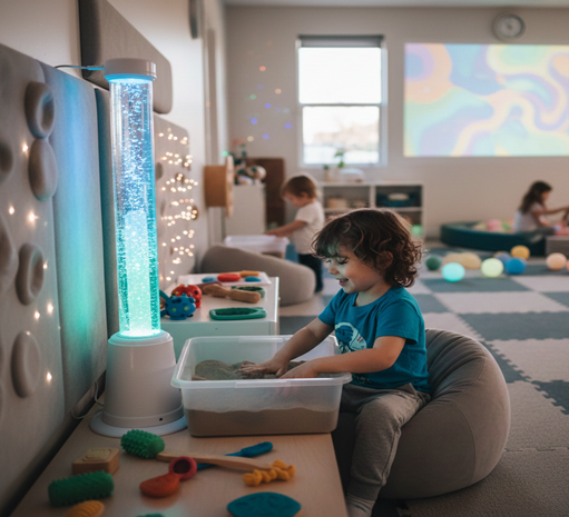 kid using technology